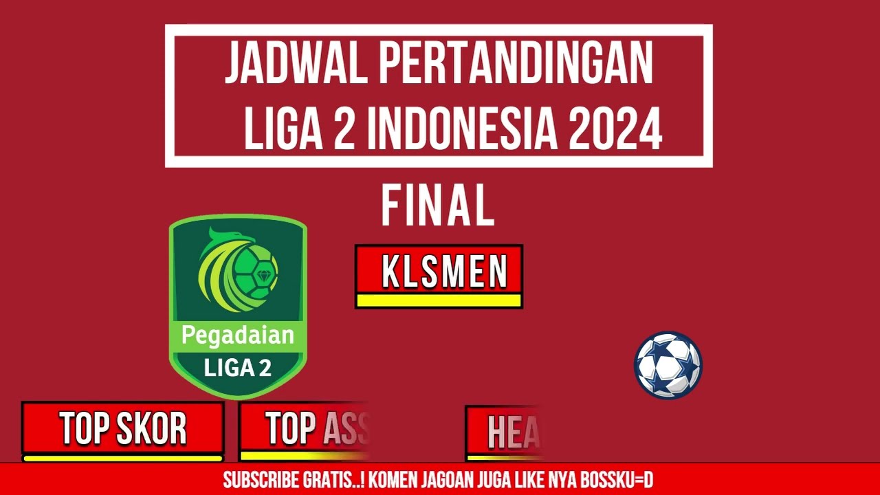 Jadwal Liga 2 Pegadaian Menelusuri Persaingan dan Perkembangan Sepak Bola Indonesia