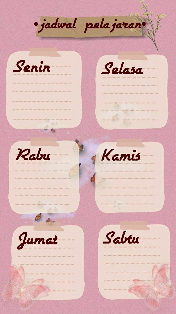 Jadwal yang Efektif untuk Kehidupan Sehari-hari