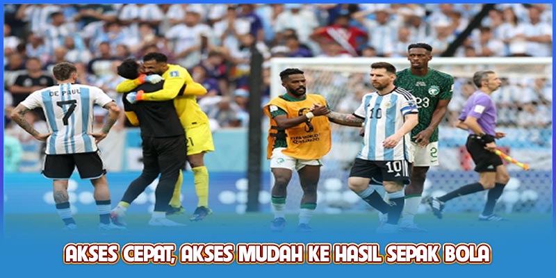 Akses cepat, akses mudah ke hasil sepak bola