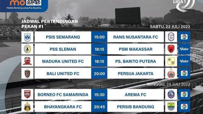 Jadwal Pertandingan Persib Liga 1